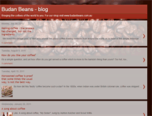 Tablet Screenshot of blog.budanbeans.com.au